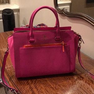 Hot pink and orange Kate Spade handbag